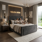Amberlane Studded Upholstered Bed