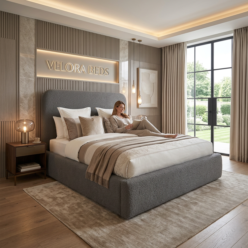 Aspen Curve Upholstered Bed