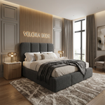 Aspen Curve Upholstered Bed