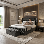 Calmora Chesterfield Upholstered Bed