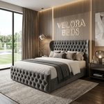 Calmora Chesterfield Upholstered Bed