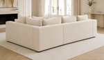 Niko Luxe Double Corner Sofa & Footstool Set