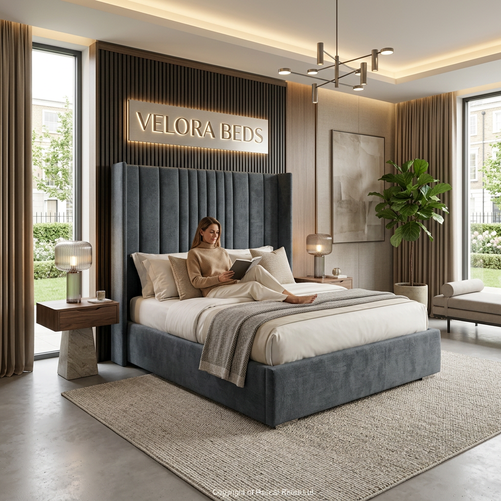Dreamloft Grand Channel Upholstered Bed