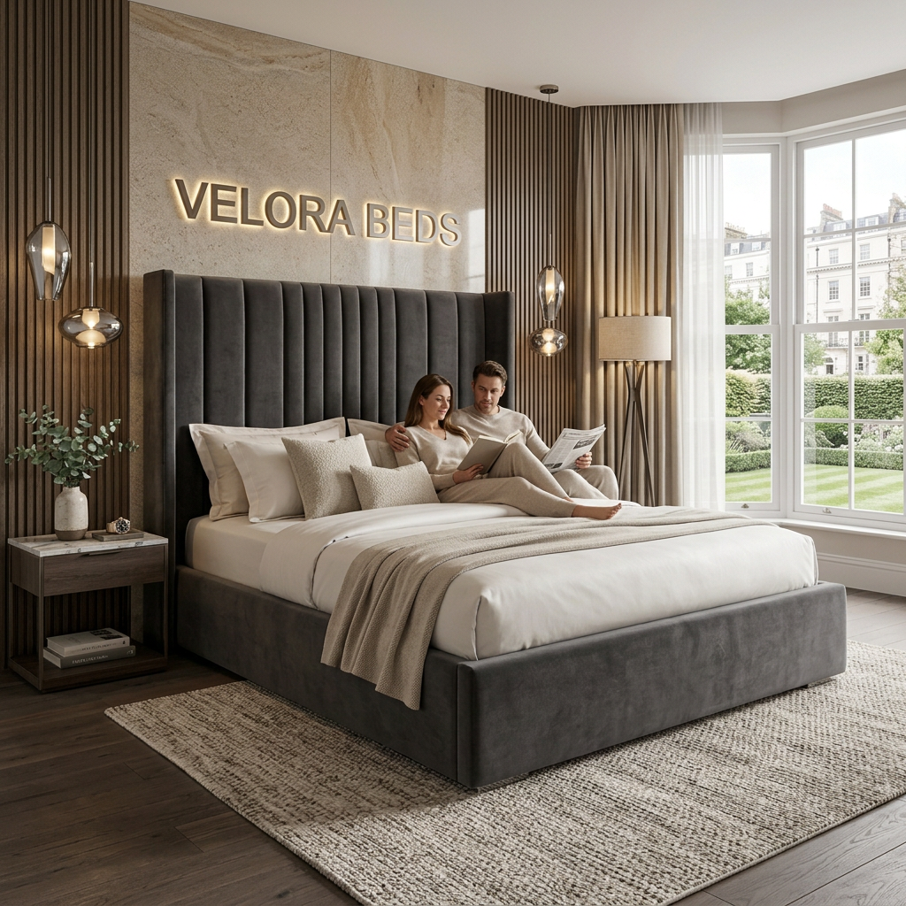 Dreamloft Grand Channel Upholstered Bed