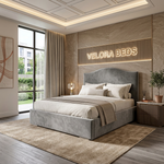 Duvrey Classic Curve Upholstered Bed