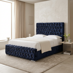 Olympia Crushed Velvet Bed
