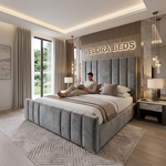 Restory Grand Panel Upholstered Bed
