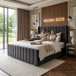 Reverie Fluted Upholstered Bed