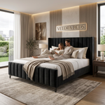 Reverie Fluted Upholstered Bed