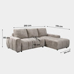 Vertex Left-Hand Facing Chaise Sofa