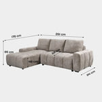 Vertex Left-Hand Facing Chaise Sofa