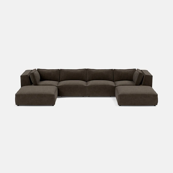 Chester Luxe XL U Shape Sofa Footstool End - Modular