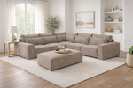 Duke Double Corner & Footstool Sets - Modular