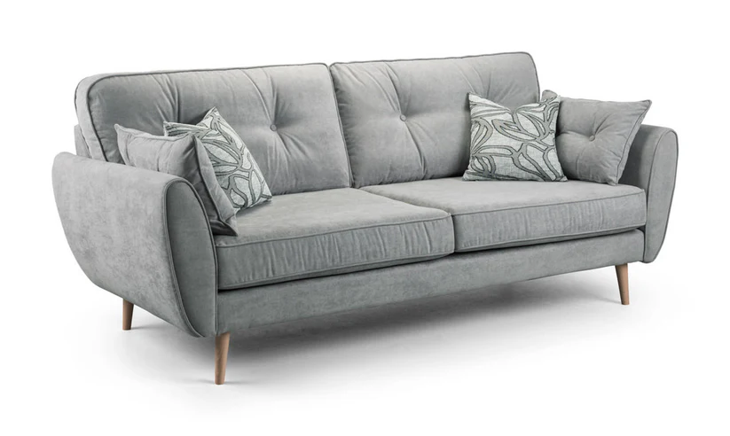 New York 3 Seat Grey Sofa
