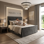 Amberlane Studded Upholstered Bed