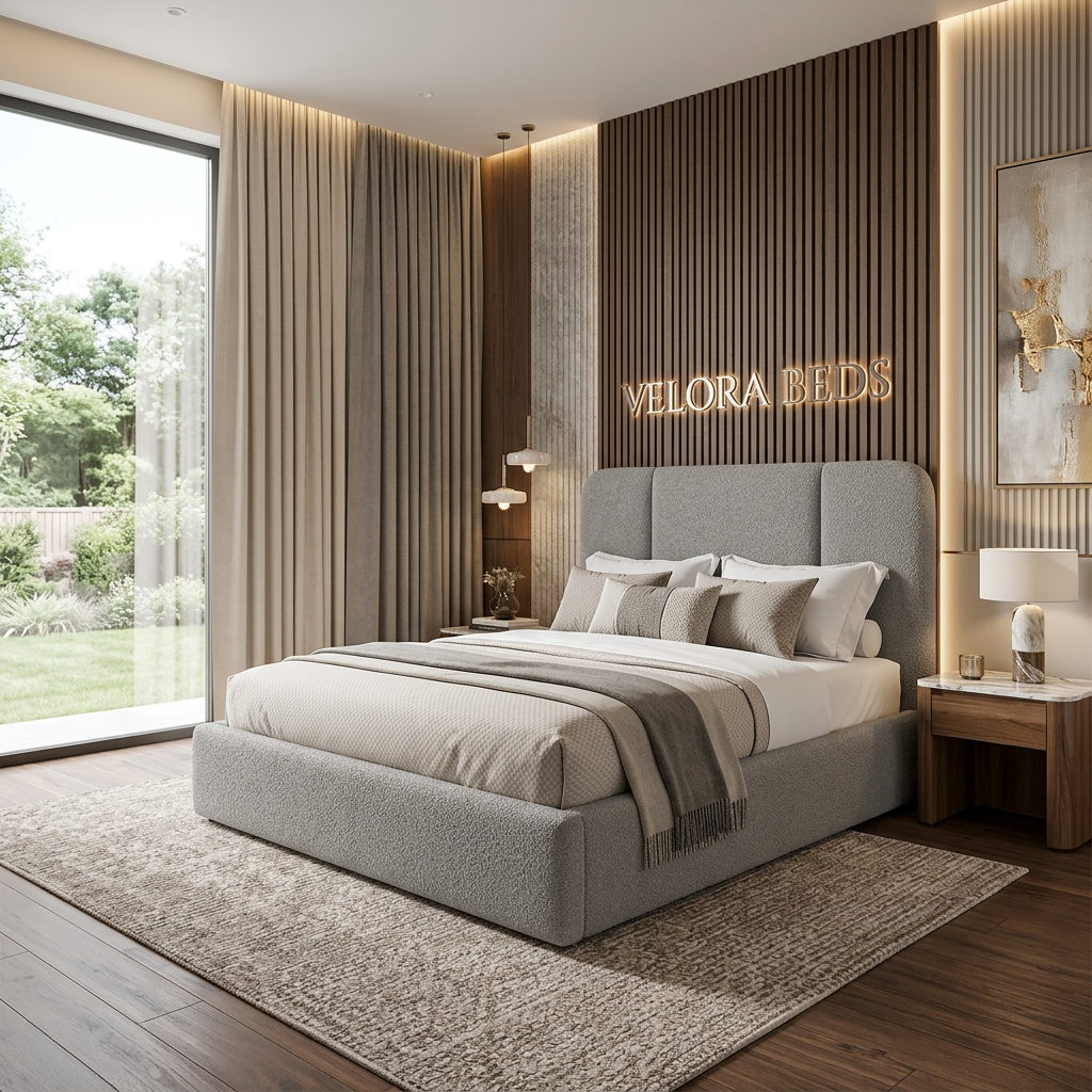Aspen Curve Upholstered Bed