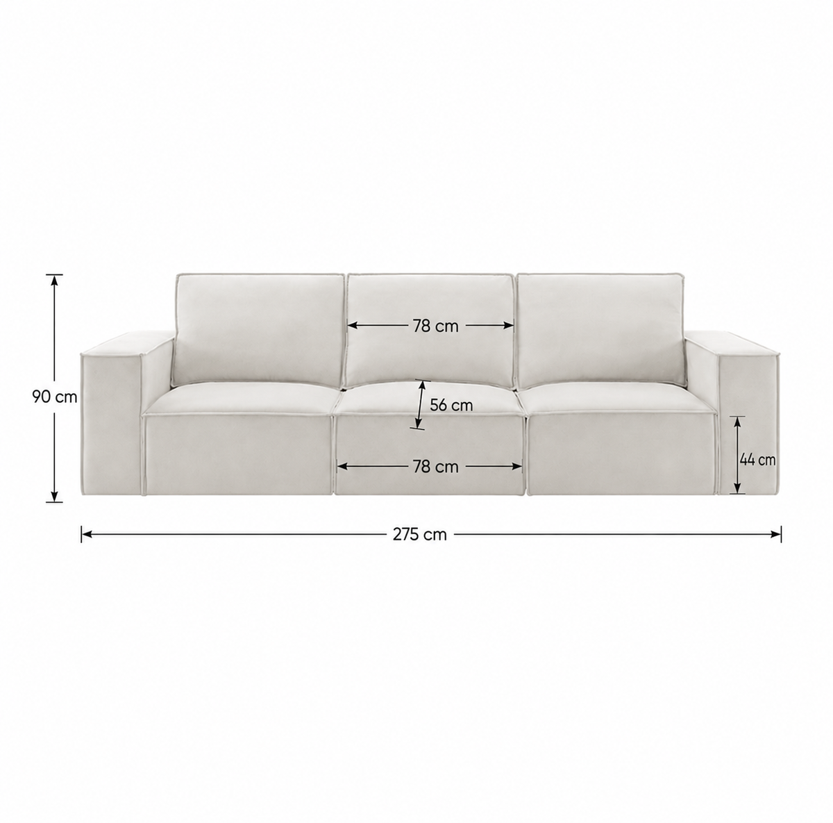 Duke 3 Seater Sofa - Modular
