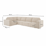New England Modular Small Left Hand L-Shape Sofa