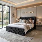 Calmora Chesterfield Upholstered Bed