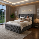 Calmora Chesterfield Upholstered Bed