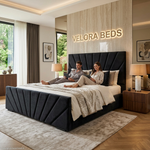 Hushframe Fan Panel Upholstered Bed