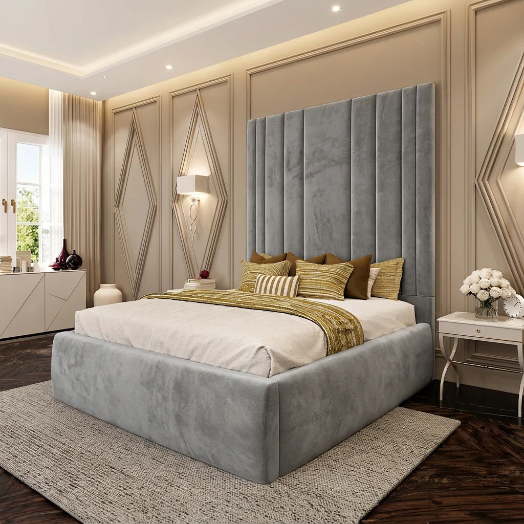 Sorrento Grand Panel Upholstered Bed