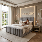 Meadowrest Fluted Upholstered Bed
