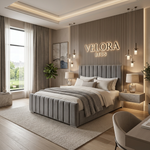 Meadowrest Fluted Upholstered Bed