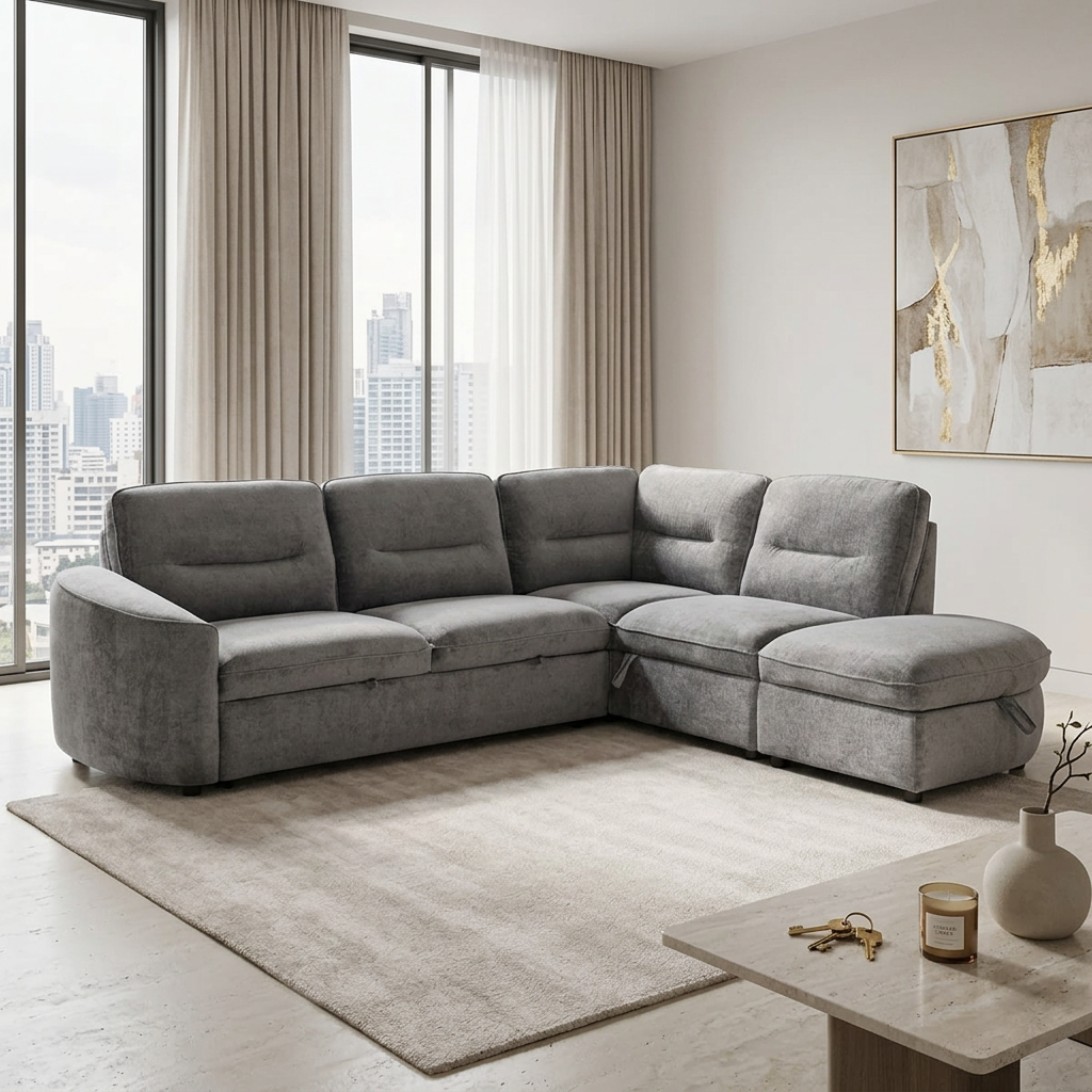Solenne Right-Facing Chaise Sofa