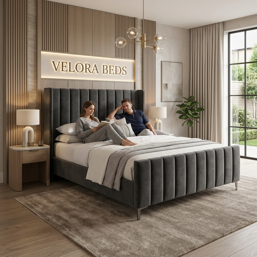 Reverie Fluted Upholstered Bed