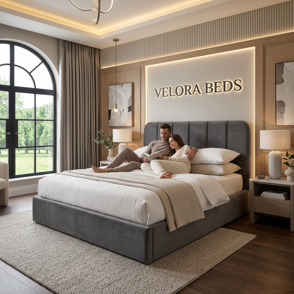 Slumbr Soft Panel Upholstered Bed
