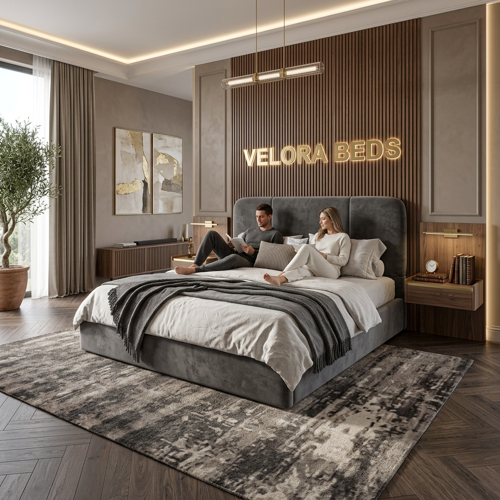 Slumbr Soft Panel Upholstered Bed