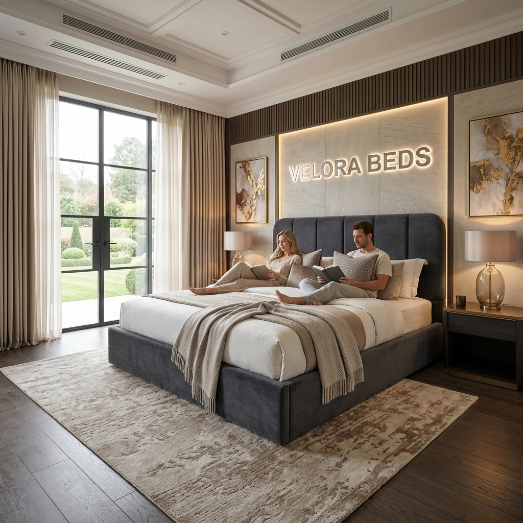 Slumbr Soft Panel Upholstered Bed