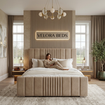 Somnia Linear Fluted Upholstered Bed