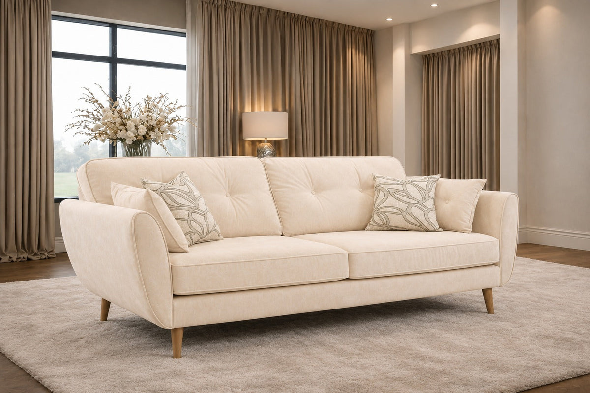 New York 3 Seat Grey Sofa