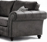 Hugo Black Bonded Leather 2 Seater Sofa