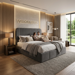 Willowbed Fluted Wing Upholstered Bed