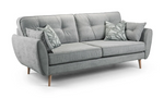 New York 3 Seat Grey Sofa
